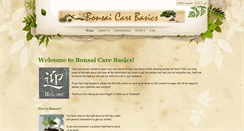 Desktop Screenshot of bonsaicarebasics.com