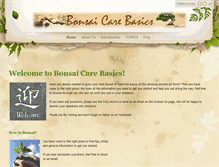 Tablet Screenshot of bonsaicarebasics.com